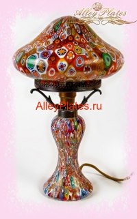 Лампа настольная Миллефиори, светильник настольный, муранское стекло, венецианское стекло