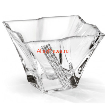 30515AP Ваза крученая, прозрачная, Swarovski, коллекция "Regina", d 18x18 h 13 cm 30515AP 