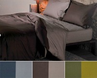 Комплект постельного белья с пододеяльником 200х200 Bicolor dauble moka простыни 260х280, 2 наволочки 50х70 cotone