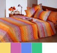 Покрывало calduccia Arcobaleno 170х270 rosa,чехол хлопок/бязь наполнитель полиэстер 