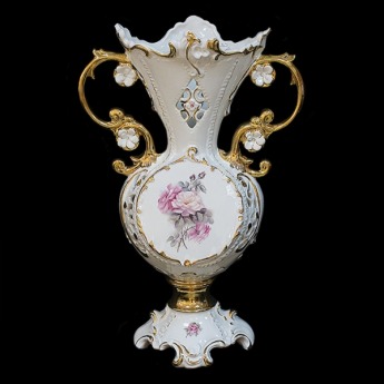  Ваза интерьерная белая Интерно PREMI 68 см, CERAMICHE FERRARO 