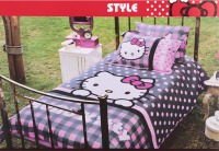 КПБ 1,5 СП  ПОД 160*220, ПР 180*240, Н 50*70, 100% Х/Б, hello kitty, style (569-364)