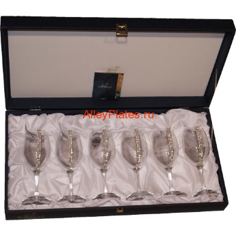 30531AP Набор бокалов для вина на 6 персон "Конус", Swarovski, коллекция "Regina", h 20 cm 30531AP 