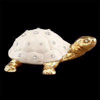 S1678W=1=AOP Статуэтка "Черепаха", цвет: сл.кости и золотой, SW, 24х17х9 см S1678W=1=AOP