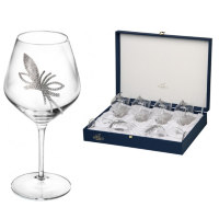 30774AP Набор бокалов для вина на 6 персон, Swarovski, коллекция "King Flower", h 22 cm 30774AP