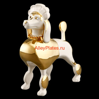 S1761K=AOPLY Статуэтка "Пудель", цвет: сл.кости с золотой отд., SW, 22х10х25 см S1761K=AOPLY Купить статуэтки Ahura. Купить вазы и колонны Ahura. Производитель Ahura Италия. Купить дорогой подарок Вип класса. Широки выбор эксклюзивных подарков и предметов интерьера Ahura. Купить колонны Ahura премиум класса.