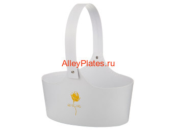 ПОДАРОЧНАЯ КОРЗИНКА 20*16*13 СМ. БЕЛАЯ ПОДАРОЧНАЯ КОРЗИНКА 20*16*13 СМ. БЕЛАЯ