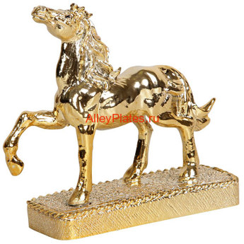 61AP6AP Статуэтка "Благородная лошадь ", цвет: золотой, 10x4xh8 cm 61AP6AP 