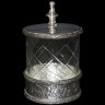 80857AP Банка для ватных шариков с крышкой "ROYL", коллекция "Sheffield", h-12 cm, d-7 cm 80857AP