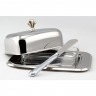 Масленка с ножом, 18x12x7 см, Ренесанс 198155RSK Regent Silverware - 