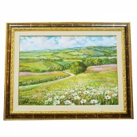 Картина поле ромашек Marianelli 50x70 cm, багет 70х90cm (маслом оригинал)