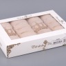 Набор полотенец из 4 шт arabella 30*50 см, бежевый (564-281) - 