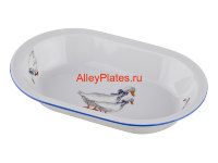 БЛЮДО ДЛЯ ЗАПЕКАНИЯ "ГУСИ" 17*11 СМ. БЕЗ УПАКОВКИ