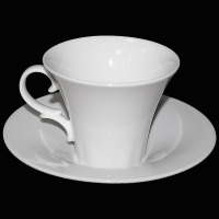 Чайный сервиз из 12 предметов на 6 персон Белая волна 200 ml