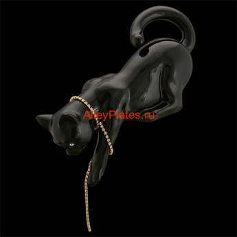 S0852C=N Статуэтка "Кошка спрыгивающая", цвет: чёрный., SW, 29х10х31 см S0852C=N Купить статуэтки Ahura. Купить вазы и колонны Ahura. Производитель Ahura Италия. Купить дорогой подарок Вип класса. Широки выбор эксклюзивных подарков и предметов интерьера Ahura. Купить колонны Ahura премиум класса.