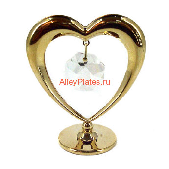 Фигурка декоративная Сердечко 3*6*7см (уп.1/48шт.) 