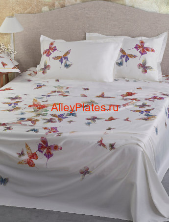 Постельное бельё Butterfly White Евро 220*240 см, YR0000MIR1602 Постельное бельё, постельное белье купить, итальянское постельное белье, постельное белье из Европы, постельное белье итальянское, элитное постельное белье купить, в "alleyplates.ru", Москва Butterfly White Евро 220*240 см, YR0000MIR1603