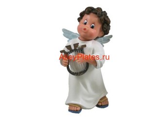 Статуэтка, 14 см, Ангел с арфой 