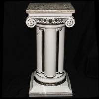 Колонна, цвет: белый с золотой и платиновой отд., 92 см, CERAMICHE FERRARO