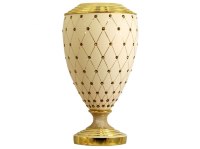 Ваза декоративная Murano Cream Gold 42151