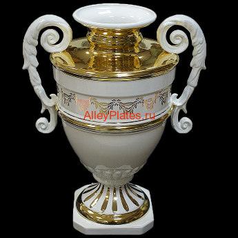1578=NEWC1 Ваза с ручками "Spiga", цвет: 1578=NEWC1 Купить статуэтки Ahura. Купить вазы и колонны Ahura. Производитель Ahura Италия. Купить дорогой подарок Вип класса. Широки выбор эксклюзивных подарков и предметов интерьера Ahura. Купить колонны Ahura премиум класса.