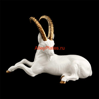 R1550=A=BK1V Статуэтка "Коза", цвет: белый с т. серой отд., 53х25х36 см R1550=A=BK1V Купить статуэтки Ahura. Купить вазы и колонны Ahura. Производитель Ahura Италия. Купить дорогой подарок Вип класса. Широки выбор эксклюзивных подарков и предметов интерьера Ahura. Купить колонны Ahura премиум класса.