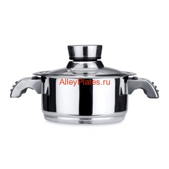 Кастрюля с крышкой 16см 1,6л Invico Vitrum 
