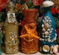 Декоративные бутылки, штофы, декантеры, ручной работы в наличие - возможно под заказ в любом исполнении