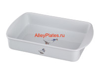 БЛЮДО ДЛЯ ЗАПЕКАНИЯ "ГУСИ" 33*20,5 СМ. ВЫСОТА=5 СМ.