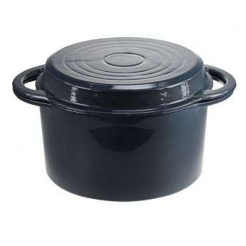 Кастрюля 21 см, 3 л, круглая, с крышкой, синяя KO/ZS696 Konig 