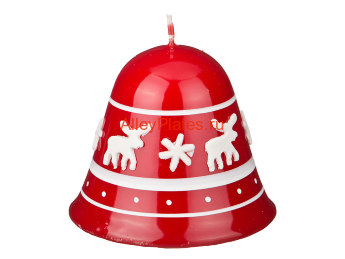 СВЕЧА "CHRISTMAS REINDEER" 7,5/8,5 СМ. КРАСНАЯ 