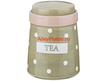БАНКА ДЛЯ СЫПУЧИХ ПРОДУКТОВ "TEA GREEN" 450 МЛ.ДИАМЕТР=9,5 СМ,ВЫСОТА=12,5 СМ БАНКА ДЛЯ СЫПУЧИХ ПРОДУКТОВ "TEA GREEN" 450 МЛ.ДИАМЕТР=9,5 СМ,ВЫСОТА=12,5 СМ