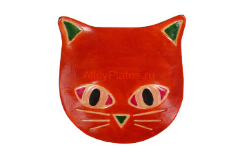 КОШЕЛЕК "КОШКА" НА ШНУРКЕ 10,5*10,5 СМ. 