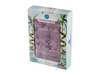 ПОЛОТЕНЦЕ "PASSIONESA BAMBOO AURA" 50*90 СМ, БАМБУК, ЛИЛОВОЕ 