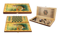 Игра настольная &amp;quot;Рыбацкие&amp;quot; : нарды, шашки 50*25см (уп.1/1шт.)