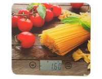 ВЕСЫ КУХОННЫЕ, ПЛАТФОРМА ИЗ СТЕКЛА 18*20*1,5 СМ. МАКС. ВЕС=5 КГ