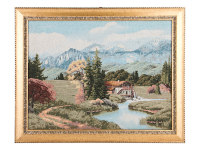 ГОБЕЛЕН "ВОДЯНАЯ МЕЛЬНИЦА" 65х50 см.