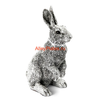 20781AP Статуэтка "Кролик" серебряного цвета, со стразами Swarovski, h 13 cm 20781AP 