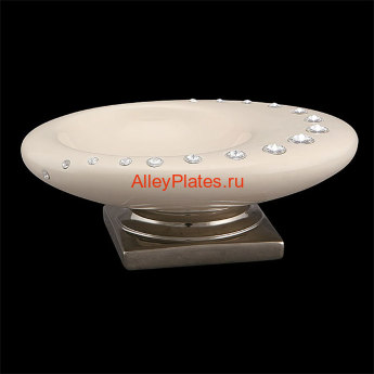 S1626S1=AP Подставка под драгоценности "DIAMANTE", цвет: сл.кости с платиновой отд., SW, 25х20х9 см S1626S1=AP Купить статуэтки Ahura. Купить вазы и колонны Ahura. Производитель Ahura Италия. Купить дорогой подарок Вип класса. Широки выбор эксклюзивных подарков и предметов интерьера Ahura. Купить колонны Ahura премиум класса.